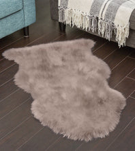 Load image into Gallery viewer, Natural Shape Sheepskin Camel 2'x3'