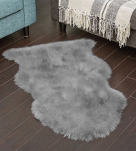 Load image into Gallery viewer, Natural Shape Sheepskin Grey 2'x3'
