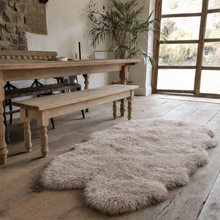 Load image into Gallery viewer, Natural Quad Premium New Zealand Sheepskin Rug &amp; Throw, W4' x L6' | Mushroom