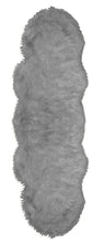 Load image into Gallery viewer, Natural Shape Sheepskin Grey 2'x6'