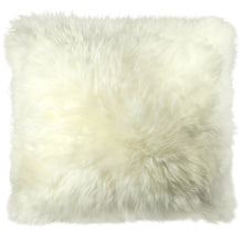 Load image into Gallery viewer, Natural Sheepskin Pillow Cover 20"x20"| Natural White