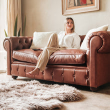 Load image into Gallery viewer, Natural Shape Sheepskin Camel 6'x6'