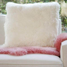 Load image into Gallery viewer, Natural Sheepskin Pillow Cover 20"x20"| Natural White