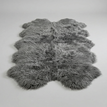 Load image into Gallery viewer, Octo Sheepskin Rug &amp; Throw, XXLarge, approx. 6'x8' , Grey