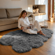 Load image into Gallery viewer, Octo Sheepskin Rug &amp; Throw, XXLarge, approx. 6'x8' , Grey