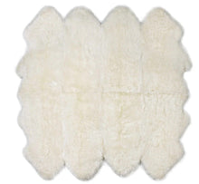 Load image into Gallery viewer, Natural White Premium New Zealand Sheepskin Rug &amp; Throw, XXLarge, approx. 6'x8'