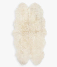 Load image into Gallery viewer, Natural Premium New Zealand Sheepskin Rug &amp; Throw, Quad, W4' x L6', Ivory