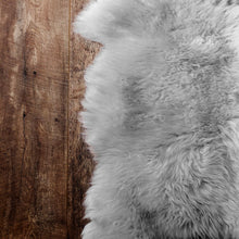 Load image into Gallery viewer, Natural Shape Sheepskin Light Grey 2'x3'
