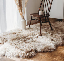 Load image into Gallery viewer, Natural Quad Premium New Zealand Sheepskin Rug &amp; Throw, W4' x L6' | Mushroom